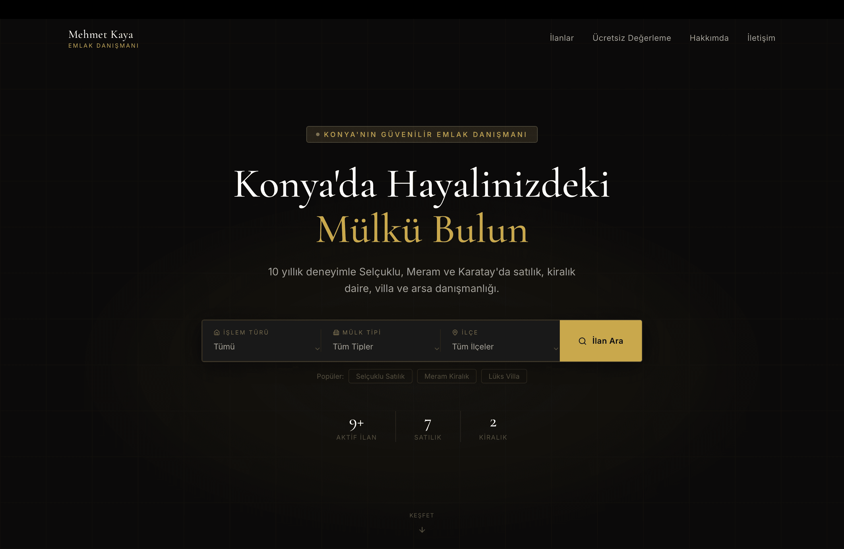 Real Estate Agent Website